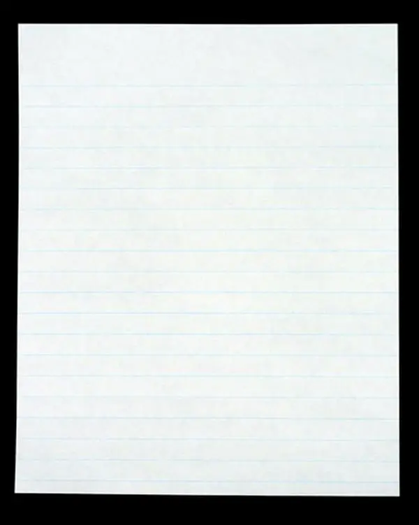 School Smart 085237 Sulphite Practice Ruled Composition Paper- White