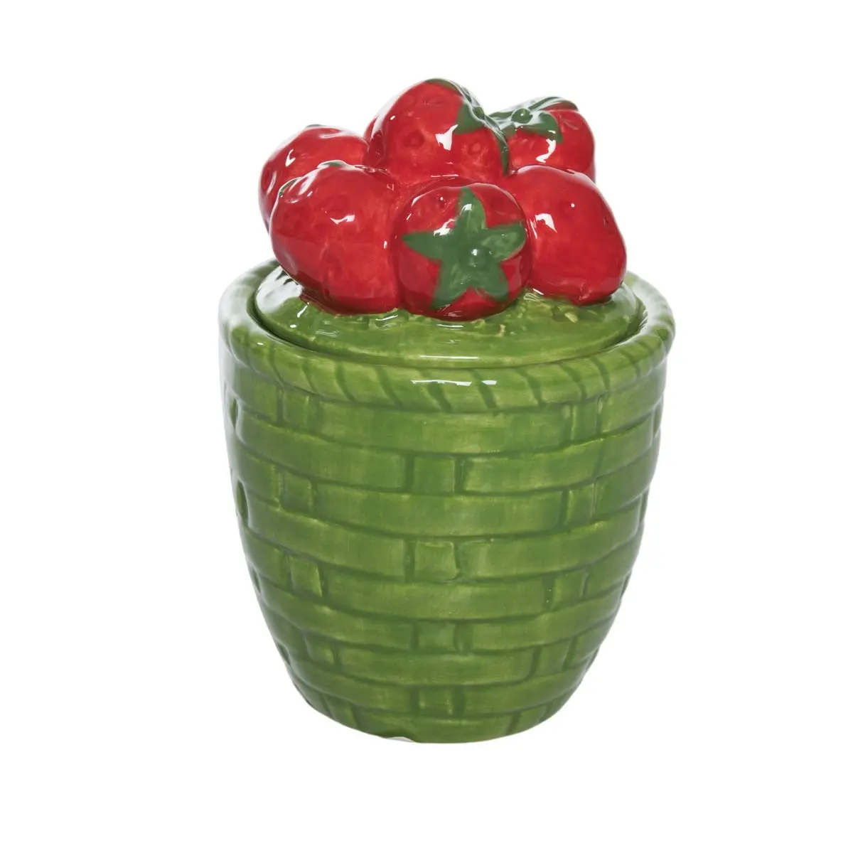 Dol Strawberries in Basket Jar With Lid