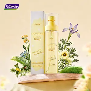 FuYanJie Feminine Intimate Deodorant Spray, No-Rinse Refreshing Cleansing Mist for Odor Control & Freshness, Travel Size Daily Care (2.71 fl Oz)