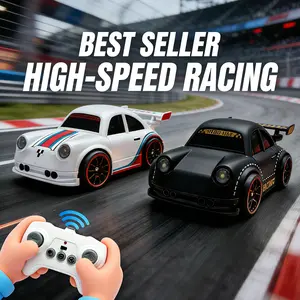 Viral 3-in-1 RC Drift Car: High-Speed Porsche-Style Toy with Remote, Follow & Escape Modes + LED Lights & Sound Effects for Kids & Adults