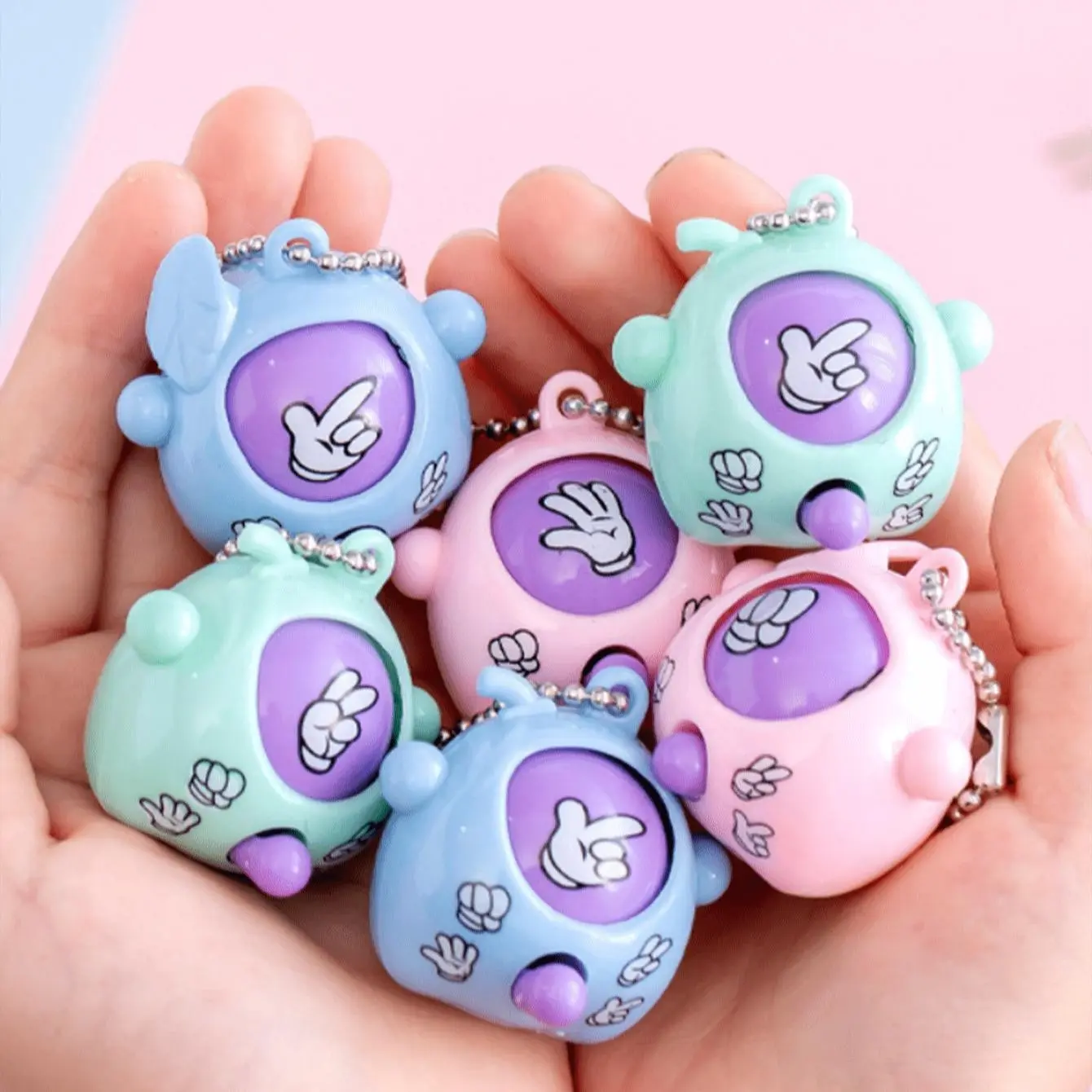 Mini Rock Paper Scissors Egg Keychains, Baby Gifts, Party Game Prizes, Creative Small Gifts, Birthday Presents, Wedding Favors, Cute Keychain, Keychain Kawaii, Keychain Set