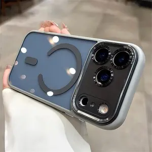 Liquid Skin-Feel Magnetic Case Compatible with iPhone 17 Pro Max, 16, 15 & AirShockproof Silicone Soft Case with TPU+PC Hybrid Material