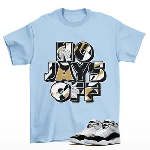 Jay All Day Sneaker Shirt Ice Blue to Match Jordan 6 Rings Defining Moments