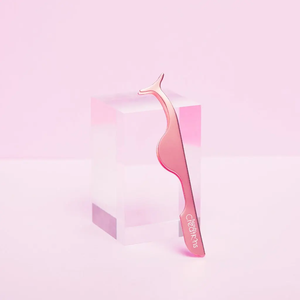 Rosegold Eyelash Applicator Tool for Precise Adhesive Application on False and Faux Mink Lashes, Cruelty-Free Cosmetic Tool, Cosmetic Makeup Tool