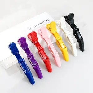 Idoli 2 pcs Alligator HairClips Hot Dye Clip Hairdressing Hair PinsMulti Prupose Wig Clip Non Slip HairpinHeatless Styling Tool