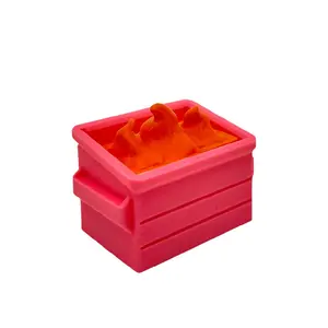 Dumpster Fire Clicker Fidget Stimming Toy - Flame Design for Stress Relief and Focus