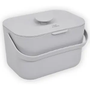 Kitchen Compost Bin – 1.3 Gallon Countertop Compost Bin with Lid, Odor-Blocking, No Charcoal Filters Needed, Indoor Compost Bin with Removable Basket, Easy Clean