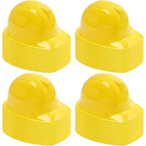 10/20/30count Construction Hats Building Dress Up Hats Plastic Yellow Kids Party Hat Birthday Hats for Construction Birthday Party