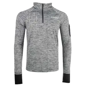 diadora Mens Warm Up Winter Sweat Be One Mock Neck Long Sleeve Shirt Running Casual Tops  - Black