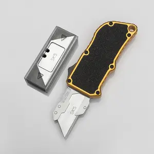 Box Cutter with Clip Small EDC Pocket Knife,Precision Craft Utility Knife, Razor Blade Boxcutters For Office Home Arts, With 5pcs Spare Blades, EDC TOOL