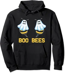 Boo Bees Ghost Halloween Couple Costume Funny Bee Pullover Hoodie - Ismaellc Shop 30B07Z6VW2DC