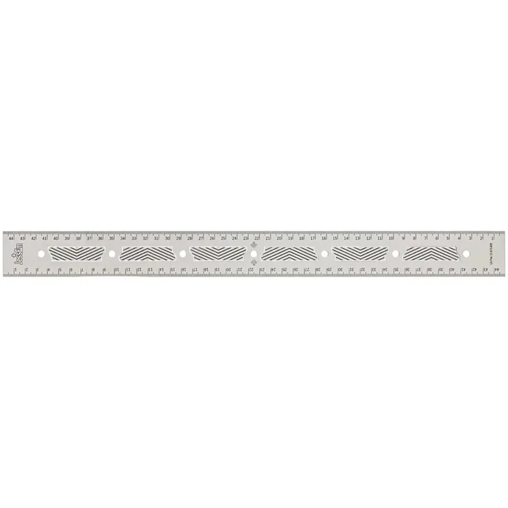 JessEm 07416 Stainless Steel 450mm Precision Ruler with Patented Flex Grip and Fade Resistant Markings