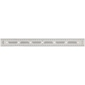 JessEm 07416 Stainless Steel 450mm Precision Ruler with Patented Flex Grip and Fade Resistant Markings