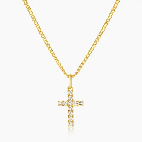 EVRY JEWELS Gold or Silver Plated Women's Waterproof Don't Cross Me Necklace