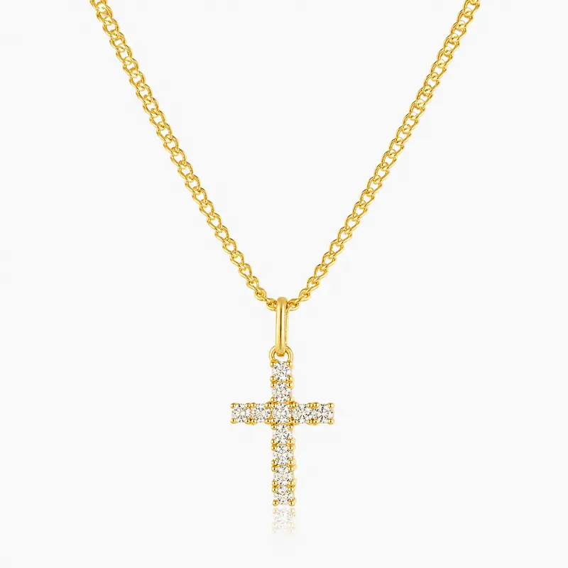 EVRY JEWELS Gold or Silver Plated Women's Waterproof Don't Cross Me Necklace