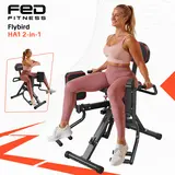 FLYBIRD Series HA1 Compact Glutes Exercise Machine - Sturdy Steel Base Home Gym Equipment for Beginners, Desk Workers, Bedroom Use, Hip Abductor & Adductor, 6 Adjustable Resistance Bands, Dual Foot Bar, Dual Modes, Up to 108LBS Resistance,outdoorfun