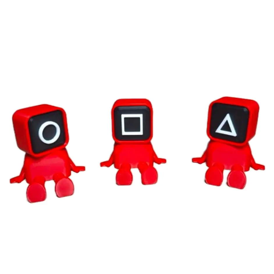 Squid Game 3D Printed Articulating Figurine Netflix Inspired Collectible Unique Poseable Toy for Fans Perfect Gift for Squid Game Lovers 4 pack edition
