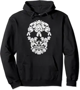 Skull Cocker Spaniel Skeleton Halloween Costume Scary Pullover Hoodie - Antonplonka Shop 61B09J6W9BT5