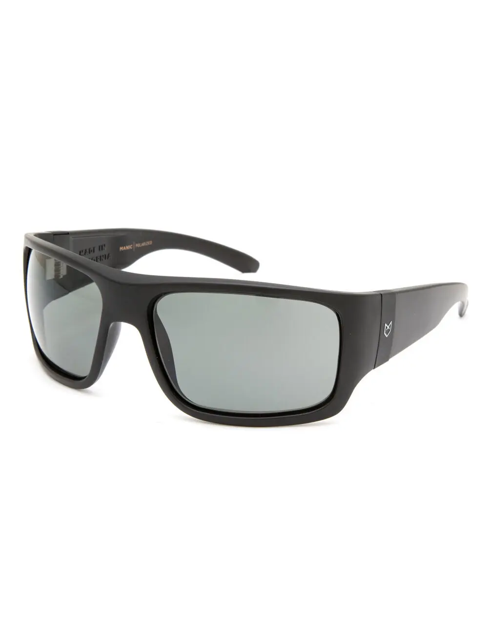 MADSON  Mens Manic Polarized Sunglasses, Matte Black, ONESZ