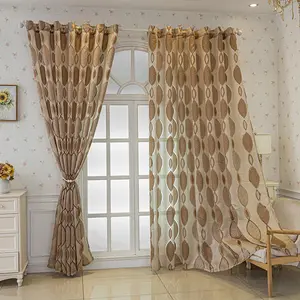 Geometric Pattern Door Curtain, 1 Pair Modern Simple Door Curtain, Window Drapes for Home Living Room Bedroom Balcony Office Decor