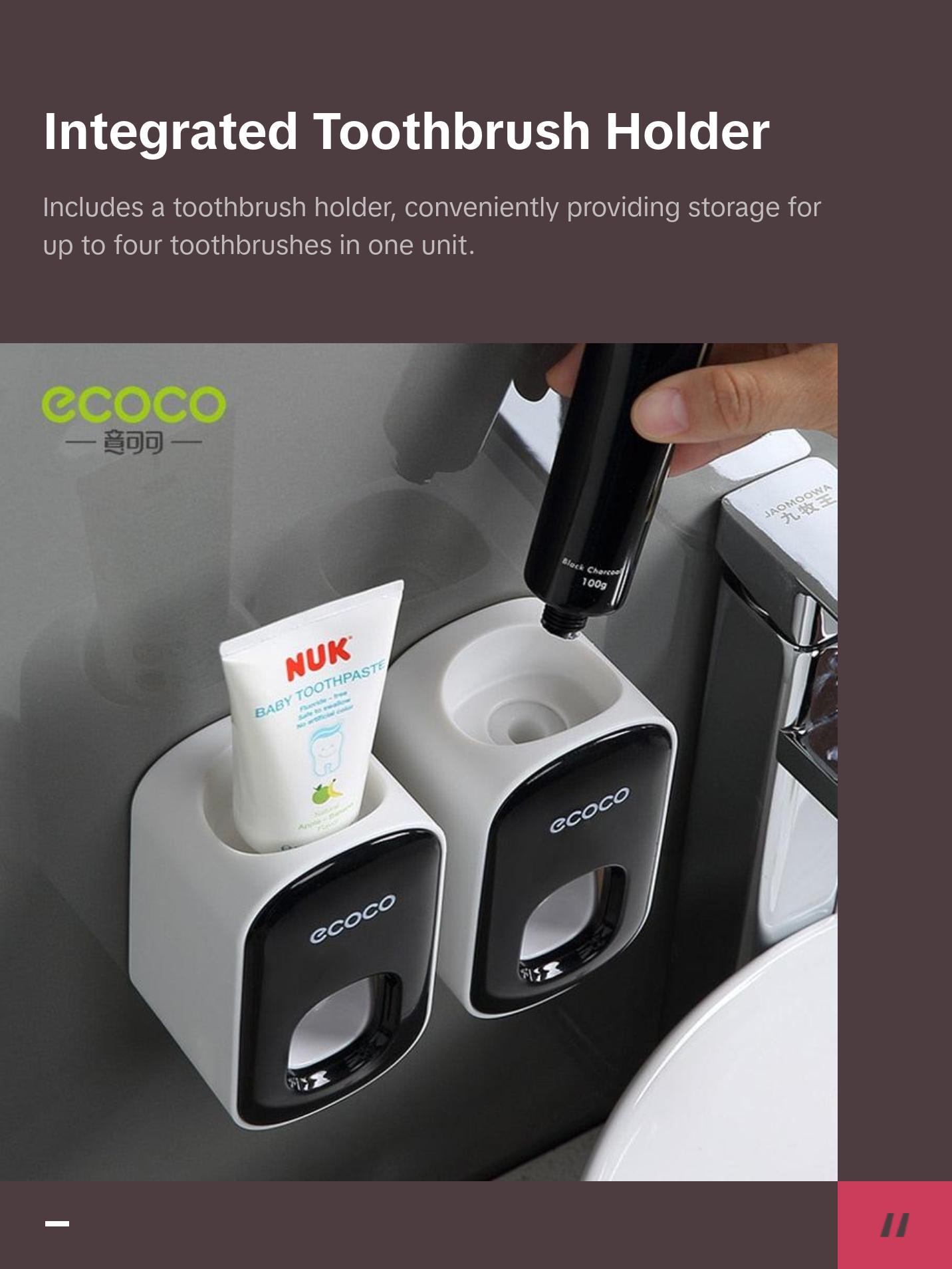 Wall Mount Automatic Toothpaste Dispenser