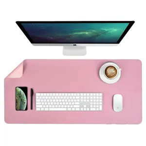 Large Anti-Skid Desk Pad/Mat Dual Sided for Office and Home, Waterproof PU Leather Desk Blotter