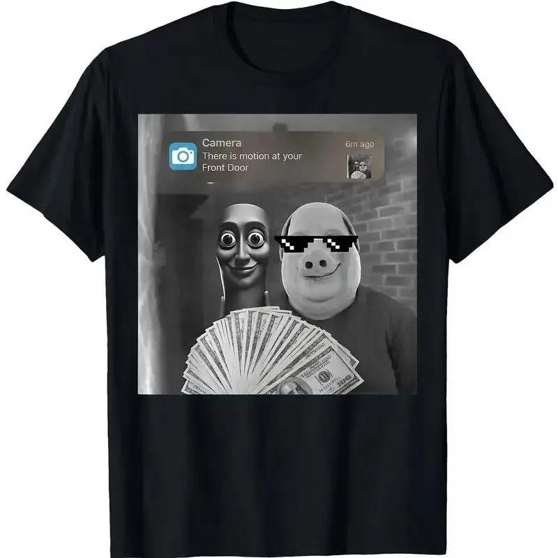 funny graphic tee Tung Tung Tung Sahur John Pork Meme Brainrot Gifts Graphic T-Shirt