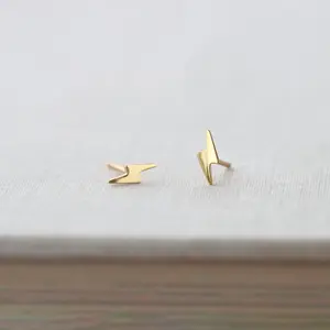 Lightning Bolt Stud Earrings