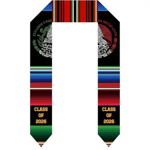Mexican Graduation Stole | Mexican Sash for Graduation 2026 - Serape Stole | Estolas Para Graduación 2026 Mexicanas