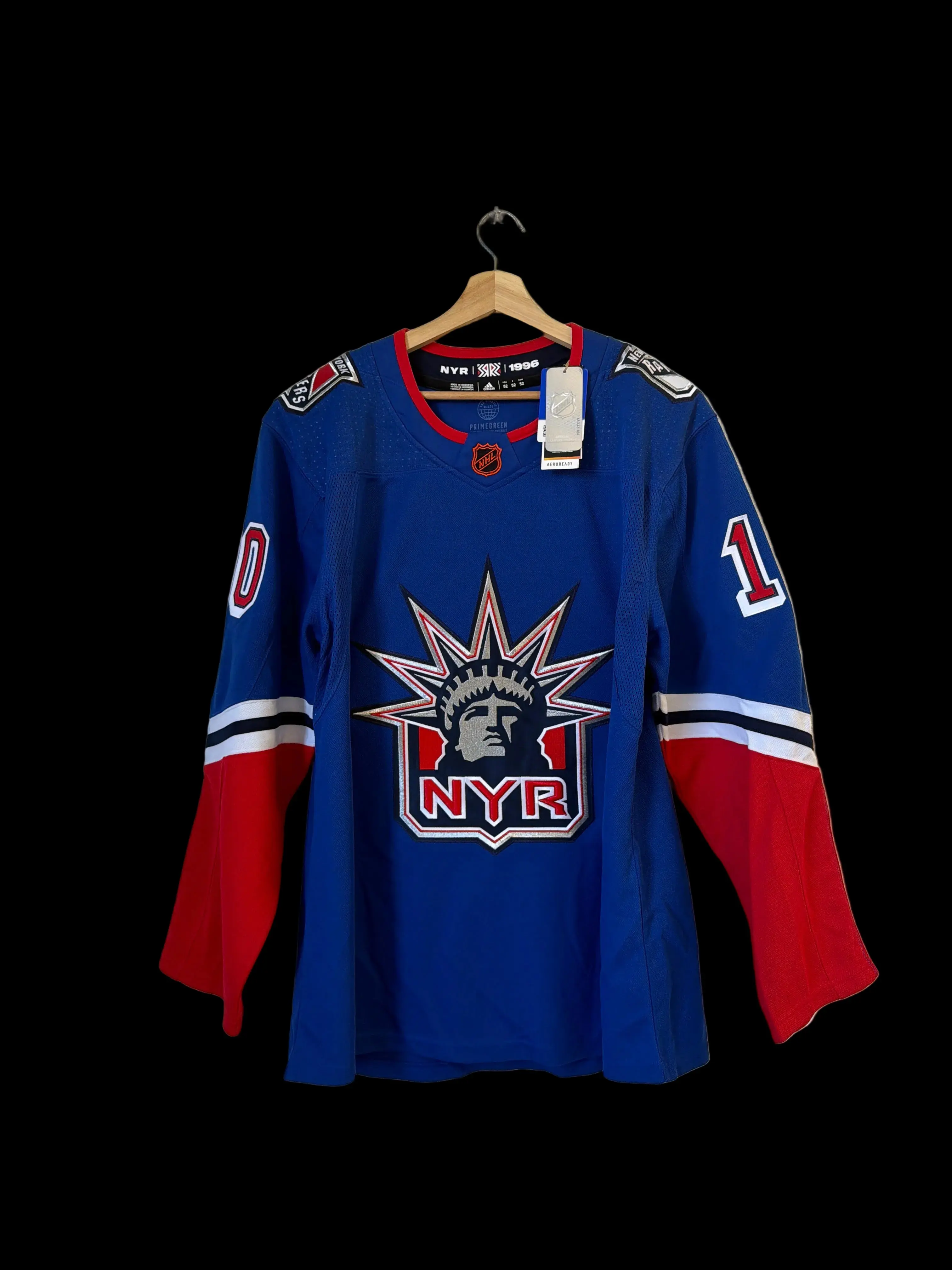 Authentic New York Rangers Ice Hockey Adidas Jersey, Sports Collectible Jersey