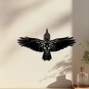 1pc Viking Metal Wall Art, Viking Statue Mural, Perfect for Living Room Wall, Office Wall, Garden Wall, Norse Decor, Ideal Gift for History Enthusiasts, Durable Metal
