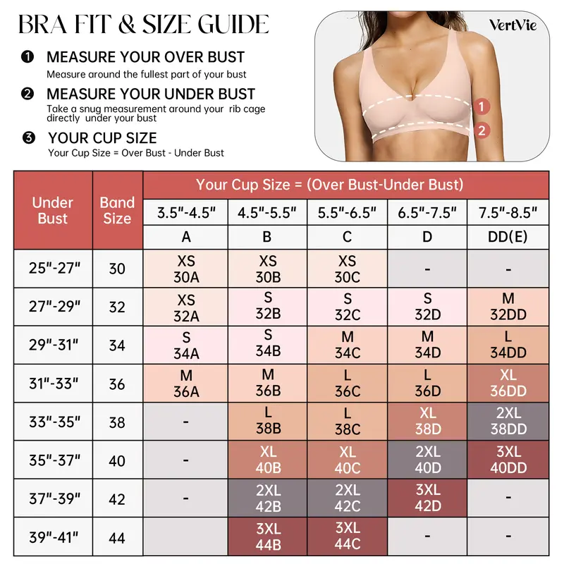 Vertvie｜BLAIR Deep-V Wireless Bra, Jelly Bras, Natural Lift & Clean Confidence Smooth Soft