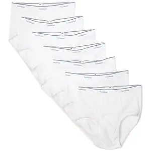 Fruit of the Loom Mens 7-Pack White Brief Cotton Underwear