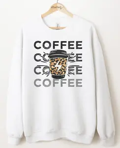 Leopard Coffee Graphic Top