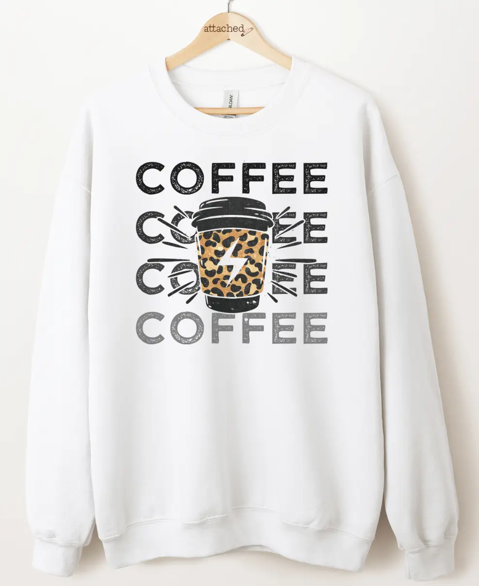 Leopard Coffee Graphic Top Leopard Coffee Graphic Top