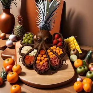 Creative Octopus-Shaped Snack Tray, Fruit Plate Serving Dish, Storage Bowl for Nuts & Fruits, Unique Party Tableware