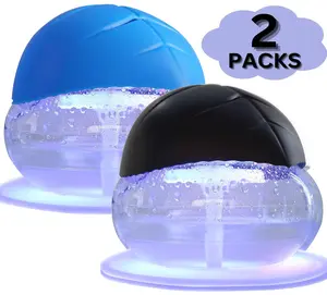 Water Based Air Purifier for Home Humidifier Function, Rainbow Air Washer with LED Night Light, Freshener for Smoke and Pet Odors