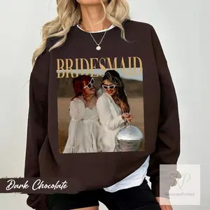 Personalized Bachelorette Shirts, Custom Photo Bridesmaid Shirt, Comfort Colors Bridesmaid Proposal TShirt,Team Bride, Bridal Shower Sweater