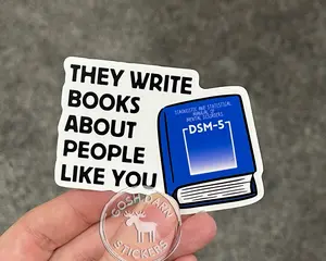 DSM-5 Humor Sticker for Nurse Medical Critical Care Med Surg Physician ICU Nurse Emergency DSM5 Book PMHNP Gift Funny Mental Health Humor