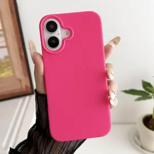 Solid Color TPU Anti-sweat Phone Case, 1 Count Anti-drop Anti-slip Wear-resistant Phone Protector Cover, Phone Accessories Compatible with iPhone Series