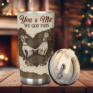 You And Me We Got This Couple Tumbler, Insulated Tumbler Gift For Husband And Wife Gift Tumbler, Christmas Gift Idea - cpl10020  Flasks Drinkware Stylish