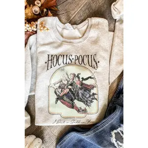 Retro Hocus Pocus Sweatshirt | Sanderson Sisters Pullover | Halloween Nostalgia Sweater