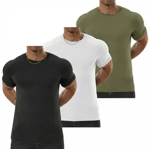 STREVATE Raglan Sleeve Tee, Athletic Tapered Fit, Arm-Enhancing Sleeves, Wrinkle-Resistant Stretch Fabric