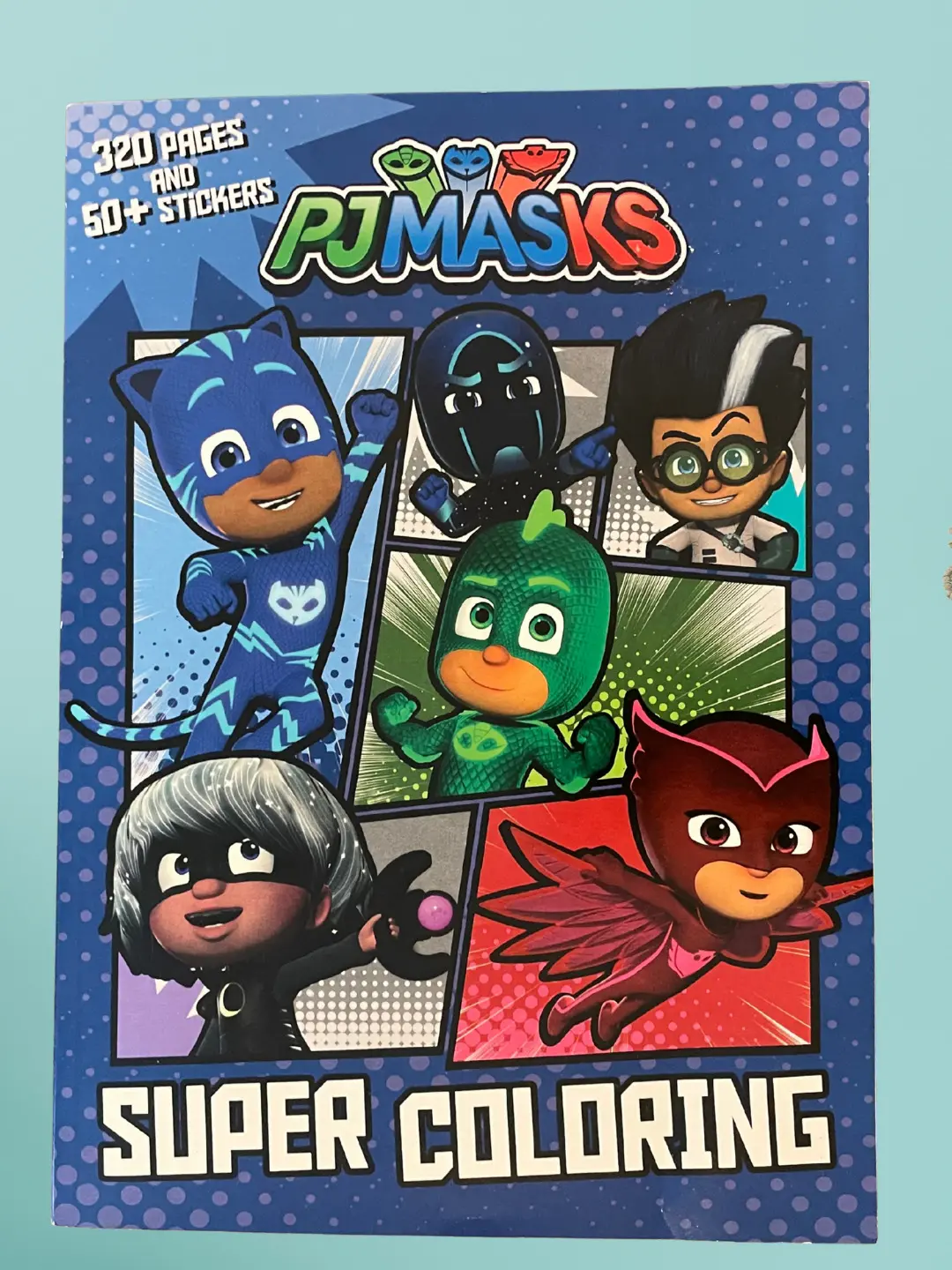 PJ Masks Super Coloring Book with Crayola 24-Count Crayons 320 Pages & 50+ Stickers Gift Set for Kids Ages 3+