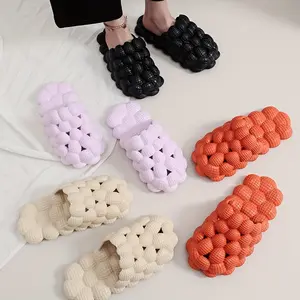 Men's Massage Bubble Slide, Fashionable Soft Cushion Funny Non-Slip Cloud Slippers, Stress Relief Clogs, Reflexology Home Shoes, Spring and Sum