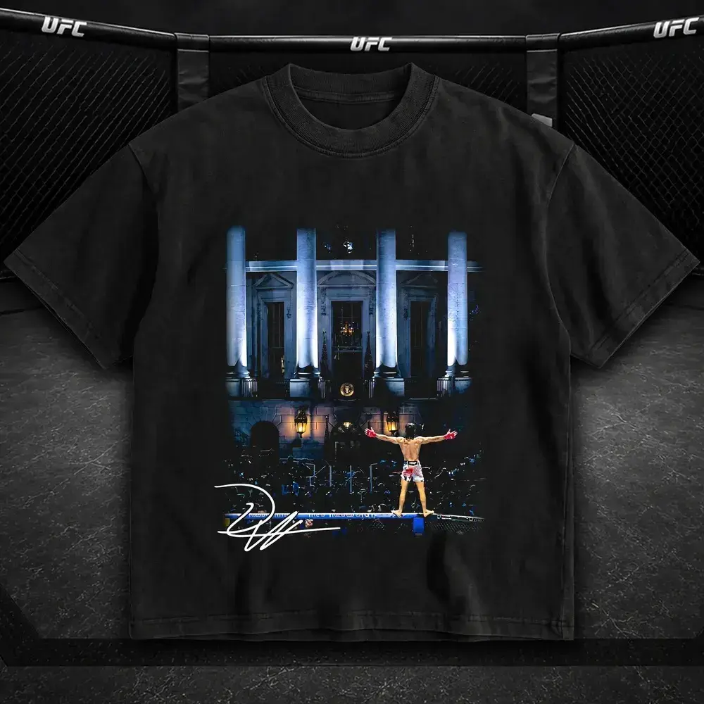UNDISPUTED Diego Lopes Iconic Signature Heavy Cotton T-shirt UFC Pound For Pound Shirt MMA Fan Apparel Pump Cover Direct-to-Garment Printing