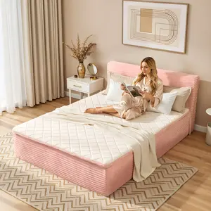HOOOWOOO Twin Full Queen Mattress with Removable Headboard in a Box, No Assembly Required, Hybrid Mattress Medium Firmness, Lumbar Support, For Home Rooms Hotels, Boxed Halloween Christmas Gift Furniture Ergonomic queen size mattress Interior Modern