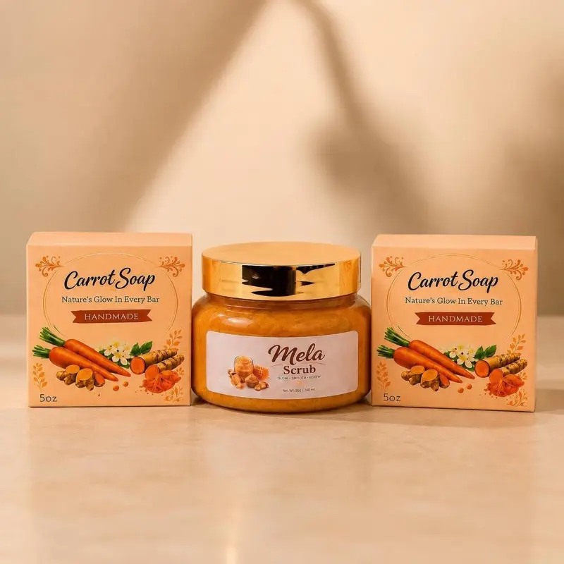 Mela Carrot Glow Duo - Skincare Set for Radiant Complexion Mela Carrot Glow Duo - Skincare Set for Radiant Complexion