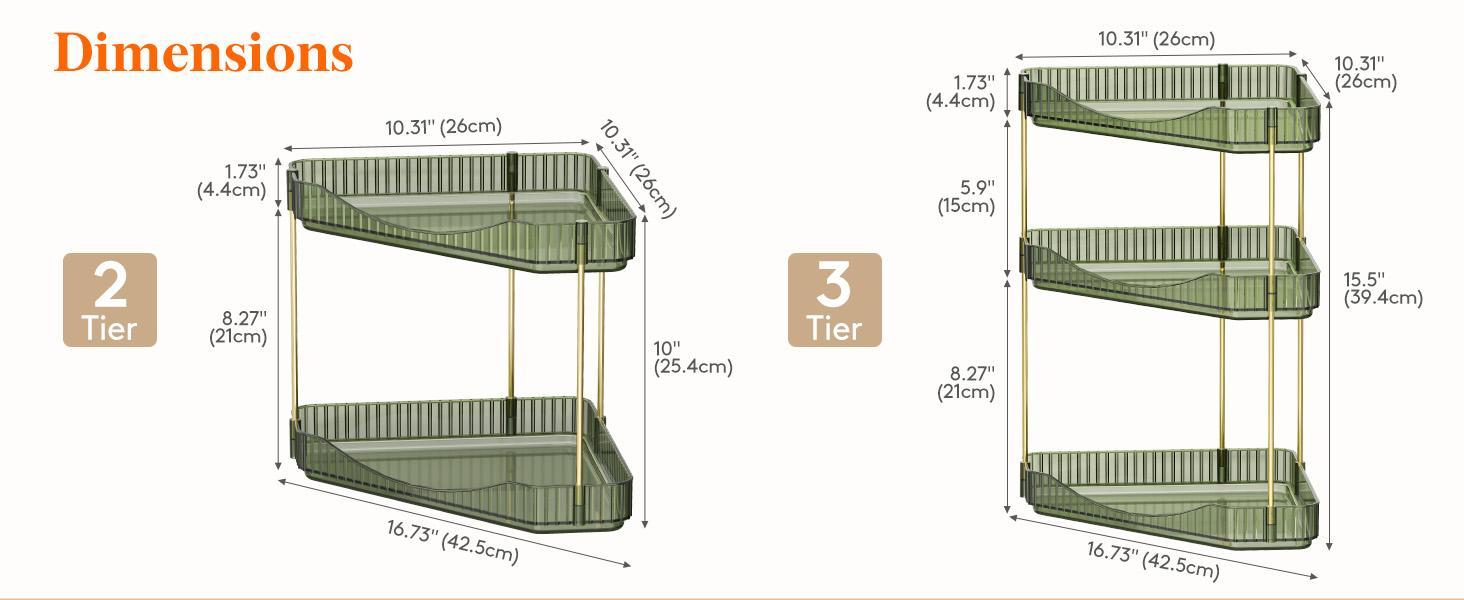 Lifewit Bathroom Counter Organizer Corner with Perfume Tray, Cosmetic Shelf, and Storage for Bedroom, Dresser, and Kitchen Home Goods Soap Mounted Lifewit Bathroom Counter Organizer Corner with Perfume Tray, Cosmetic Shelf, and Storage for Bedroom, Dresser, and Kitchen Home Goods Soap Mounted