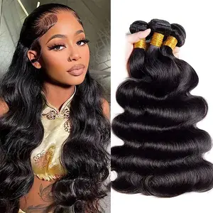 Ssawhair 12A Body Wave Human Hair Bundles 100% Unprocessed Virgin Brazilian Human Hair Weft Bundles Body Wave Hair Extensions